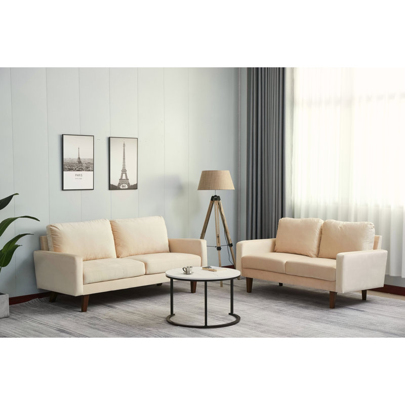 Loveseat-, Beige