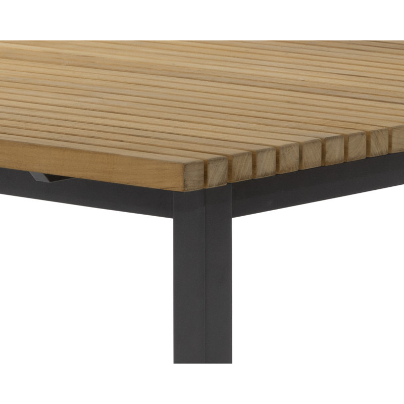 Table de salle à manger extensible Jassiem, Brun