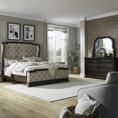 Dillmon Queen Shelter Bed, Dresser & Mirror Bedroom Set