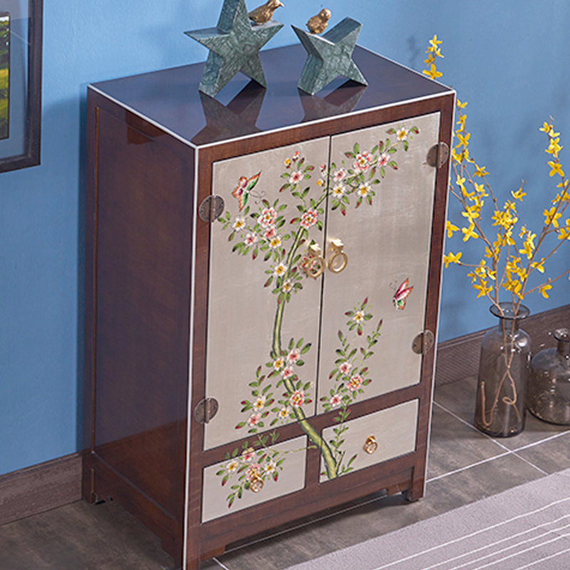 Armoire console en bois de bouleau massif