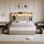 Upholstered Storage Bed-342922415-342922409