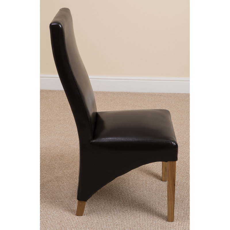 48cm H Upholstered Side Chair, Brown