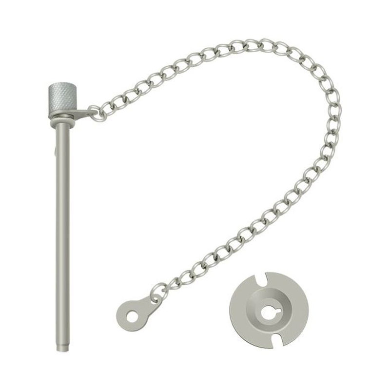Door Pin, Brushed Nickel