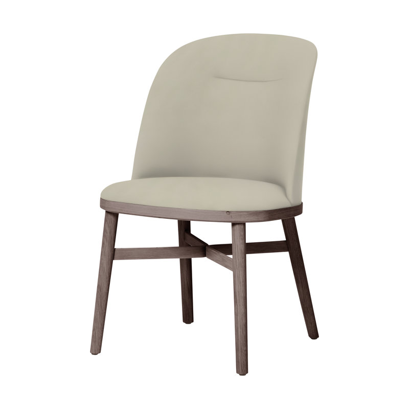 Chaise de salle à manger Bund de Neri & Nu, Noyer à finition savonnée, Caramel Oméga