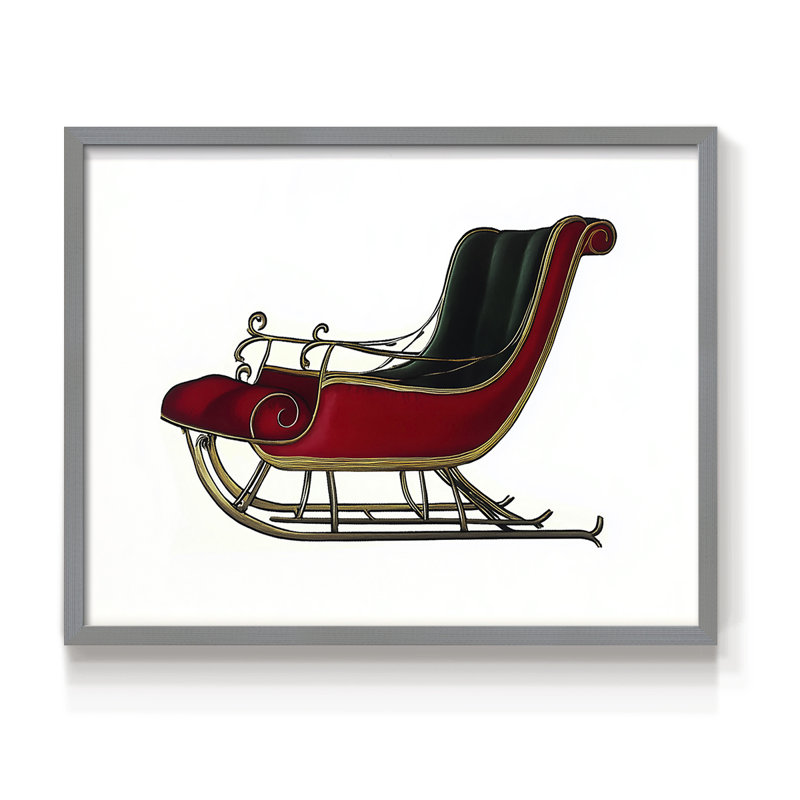 Art de Noël - DCCVII - Reproduction encadrée - Restickable, Gris, H 16 po x l 20 po