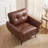 Corvo Faux Leather Armchair-1931408124