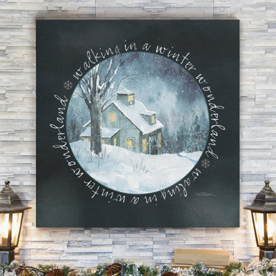 « winter wonderland », reproduction encadrée