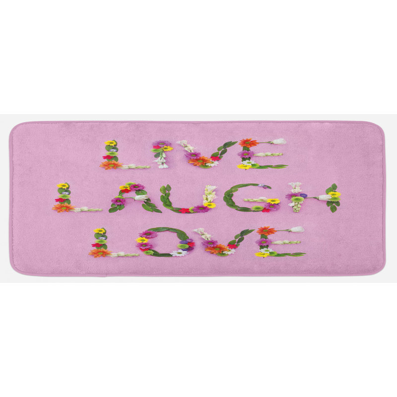 Tapis de cuisine Live Laugh Love
