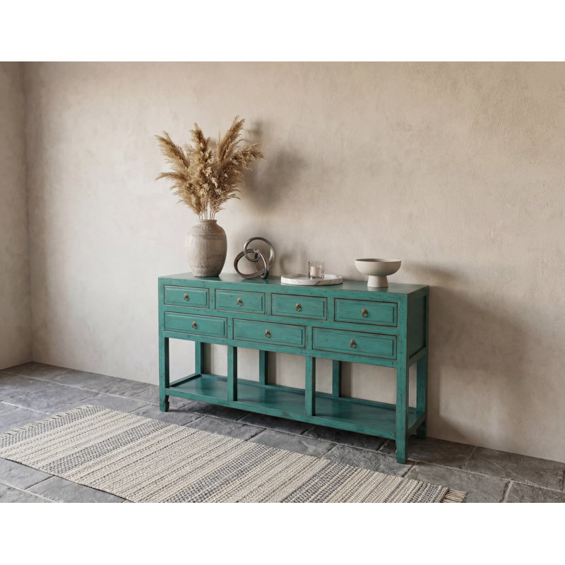 Annegreet 152cm Console Table, Emerald Green