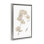 «Neutre Geranium Florets», toile flottante encadrée noire par Roy Ebert