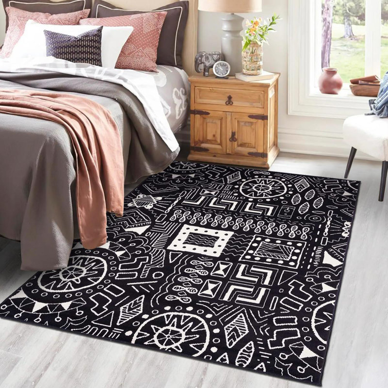 Cookson Geometric Area Rug, Rectangle 60 x 110cm