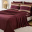 Ensemble d'édredon 7 pièces à patchwork rayé - Literie douce en microfibre légère toutes saisons-122522752