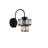 Stylish Wall Lamp with Metal Body, Black Finish, 6.2 x 10.6 inches | Ø6.3 x 1.2 inches Base Plate | E27 Socket, Max 40W (Bulb Not Included) | Perfect for Living Room, Bedroom, and Hallway Lighting-181642274