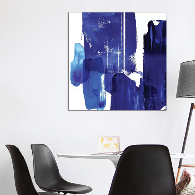 Indigo Abstract I - Wrapped Canvas Painting