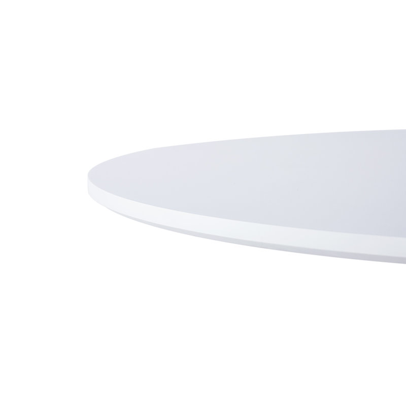 80Cm Round Dining Table,, White