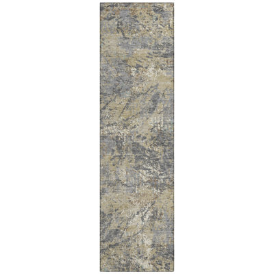 Machine Washable Indoor/Outdoor Chantille ACN2779 Abstract Rug