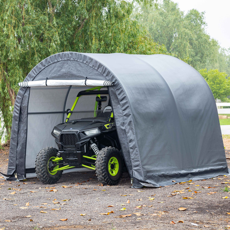 Atv Round-top Portable Shed 10'x10'x8', 8 Ft. H x 10 Ft. W x 10 Ft. D