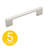 Slim Style 3-3/4 in. (96 mm) Center-to-Center Modern Matte Black Cabinet Handle/Pull (5-Pack)-118374719-118374721