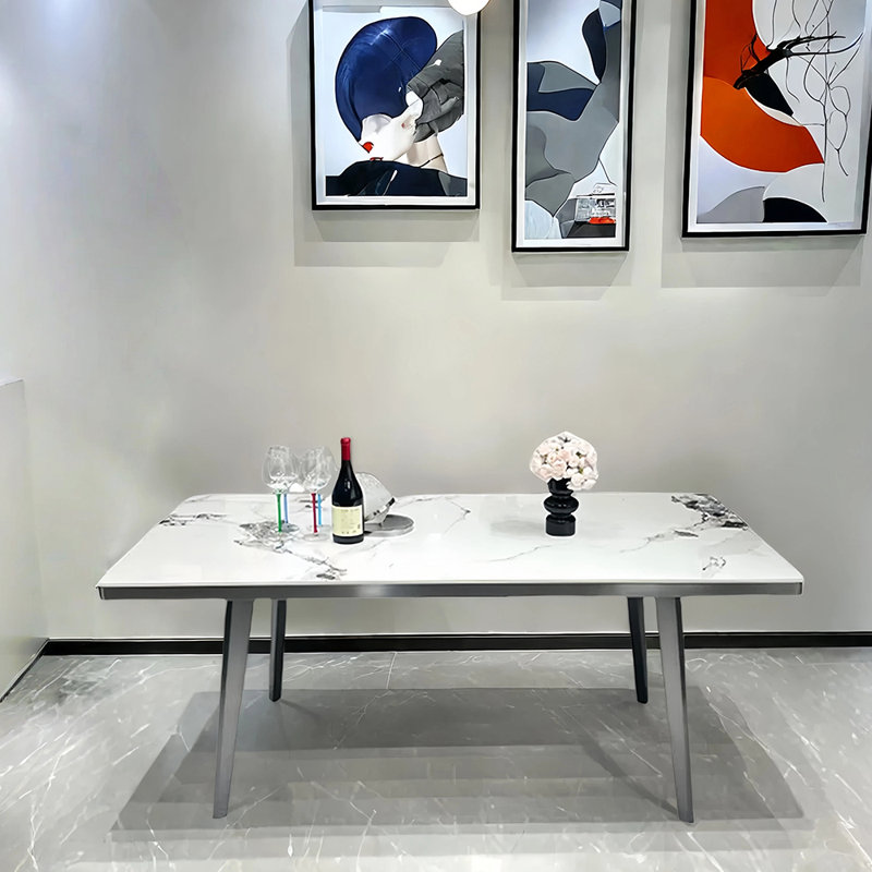 Table de salle à manger moderne à petit espace, 29.52"H x 78.74"L x 35.43"W