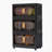 19.69" Side Wide Folding Storage Cabinet ,3 Tiers,19.69"×11.81"×31.1",Collapsible Storage Bins with Magnetic Door-1608434401