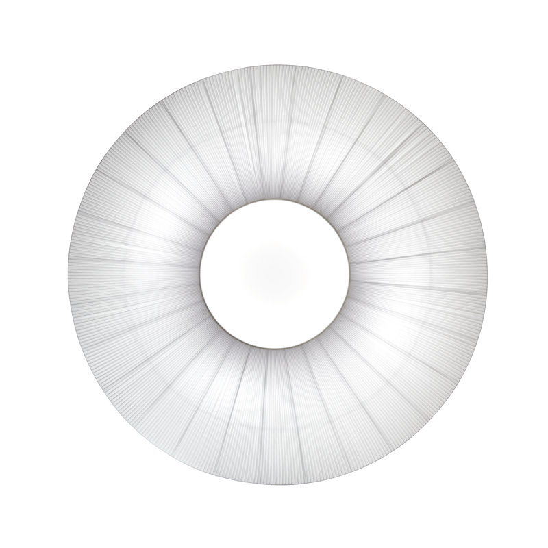 Siam 8-Light 78.7" Flush Mount, White, 28.35" H x 78.74" W x 78.74" D, 8
