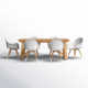 Anautica 79'' Rectangular 6 - Person Outdoor Dining Set