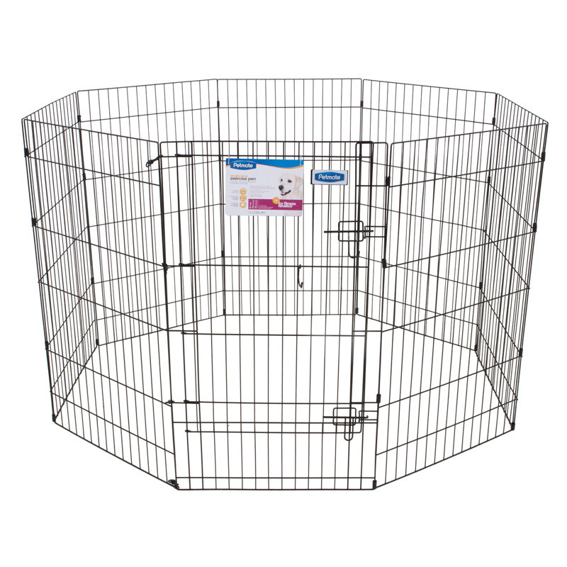 Panel Metal Exercise Pen With Door, Large (42" H x 24" W)