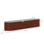 Ensemble de jardin surélevé galvanisé 8 pi x 2 pi x 1,4 pi Outsunny