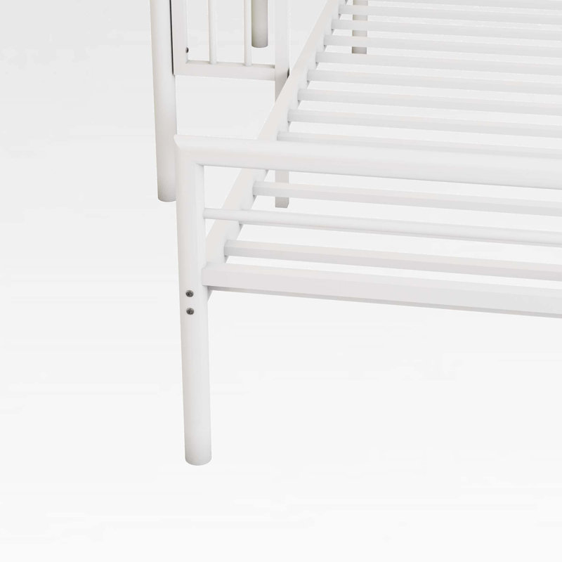 Lit superposé simple au-dessus de double avec bureau intégré Fontenelle par Isabelle & Max ™, Blanc