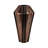 Sculptural Fluted Metal Flower Vase for Living Room Decor - Modern Tall Table Vase Accent for Home, Console, or Entryway Display - Bronze & Copper-1473350816