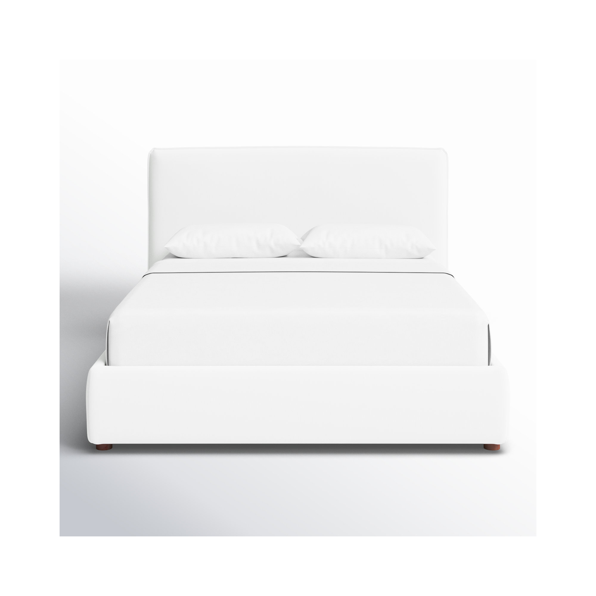 Callahan Upholstered Bed, Oatmeal Boucle, Queen