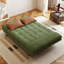 Coussin en velours côtelé vert-1613511154
