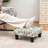15.7'' Wide Square Footstool Upholstered Ottoman-2046859881