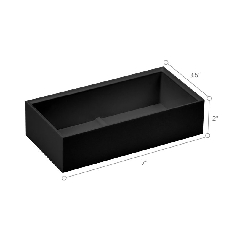 Plastic Desk Organizer, Black