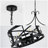 6 - Light Dimmable Caged Drum Chandelier