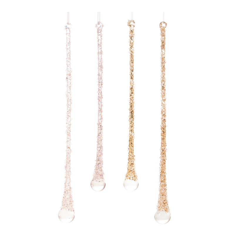 Glitter Drop Ornaments