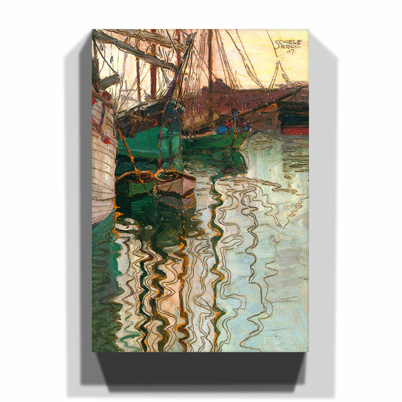 Egon Schiele - Wrapped Canvas Painting, 50cm H x 35cm W