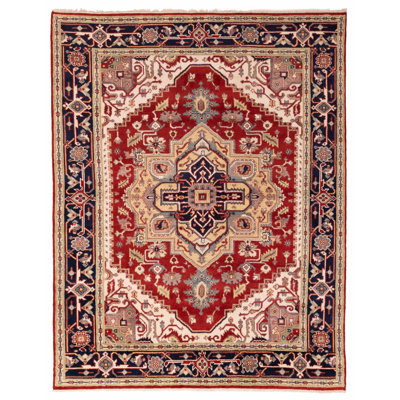 Tapis rouge Serapi Heritage 7 pi 10 po x 9 pi 10 po