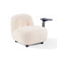 Chaise d'enfant moderne et confortable de 56 cm de large, rembourrée et dotée d'une tablette latérale intégrée-261992062
