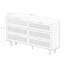 Armoire de rangement avec tiroir en rotin-1561825105