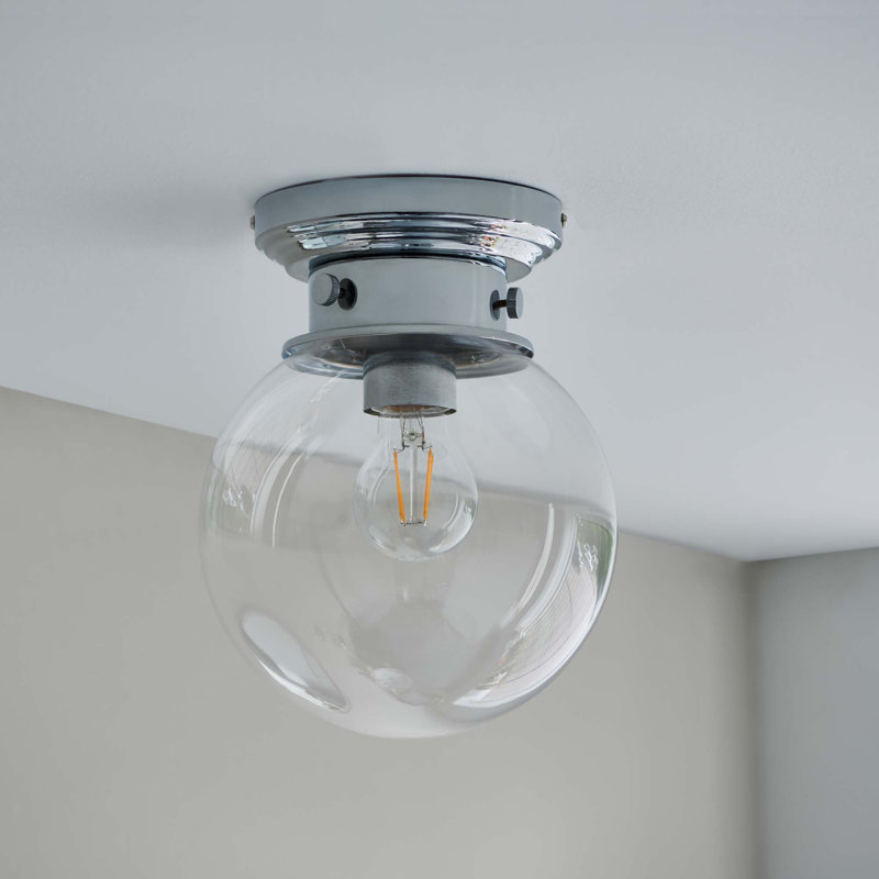 Oldsmar Glass Semi Flush Mount