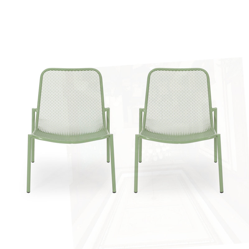Outdoor Iron Chair, Green