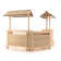 Bamboo Tiki Bar and Two Stool Set By RAM Game Room