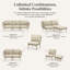 Chaise modulaire modulaire, siège sans accoudoirs moderne pour cadre en acier