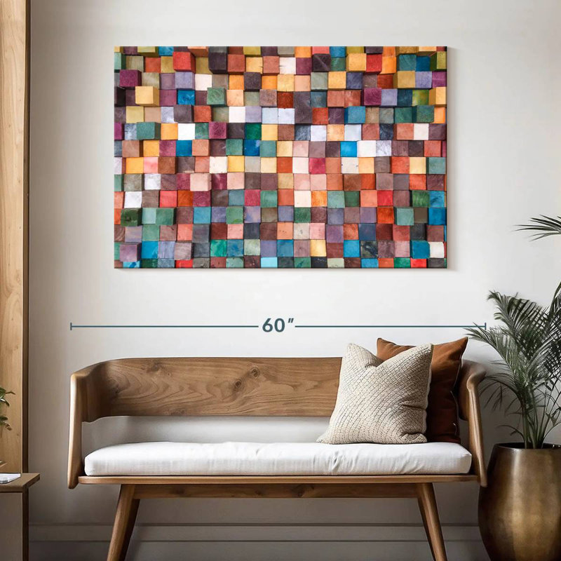 Avery Stacked Wooden Blocks, 32'' H x 48'' W