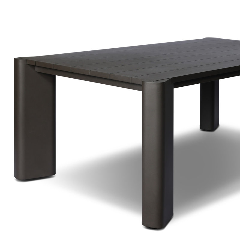 Soho Outdoor Metal Dining Table 86"-Bronze, Bronze