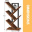 Moshier Wooden Bookcase Tree Shape Bookshelf Freestanding Living Room Home Furniture Rustic Industrial