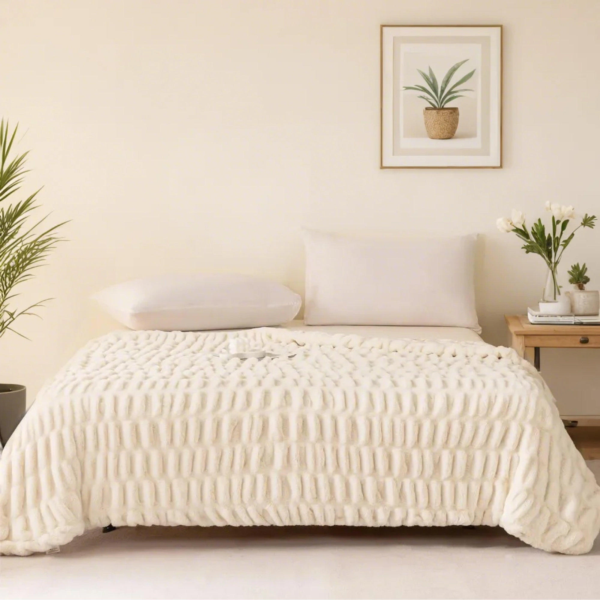 Alpha Home Ruched Faux Fur Throw / Blanket | Wayfair