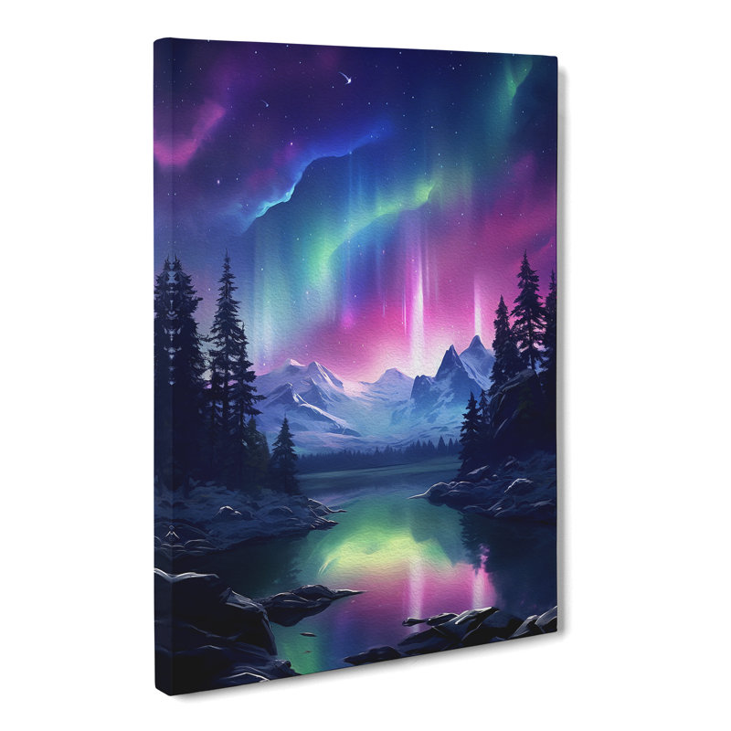 Northern Lights Realism - Print, 50cm H x 35cm W x 3cm D