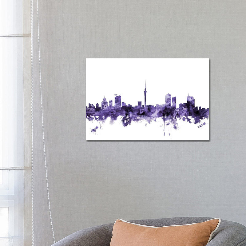Auckland, New Zealand Skyline by Michael Tompsett - Wrapped Canvas Gallery-Wrapped Canvas Giclée